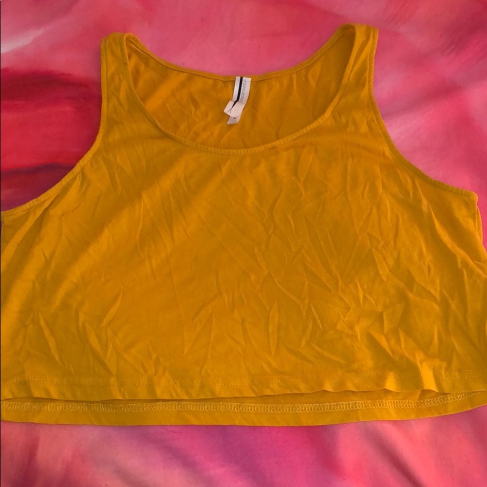 Mustard Crop Top